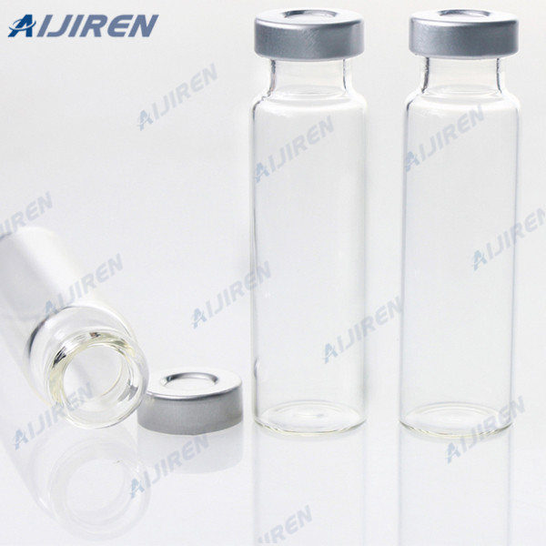 flat bottom gas chromatography vials with silicone septa